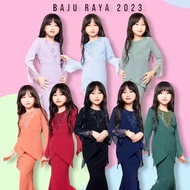 Baju Kurung Raya NEW 2023 baju Kurung Moden Baju Raya Budak