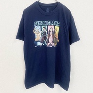古著《鬼滅之刃》海軍藍圓領短袖印花T卹（L碼）