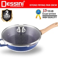 DESSINI ITALY iSTone ISTFP-28 Granite Aluminium Non Stick Casserole Pot Bowl Wok Fry Pan Cookware Ku