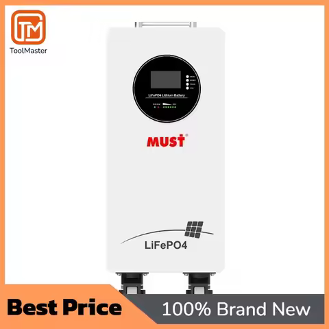 【Hot Sale】MUST LP21-48314 LIFEPO4 Battery 16KWh 51.2V 314Ah 6000 Cycles Support CAN/RS485 Low Voltag