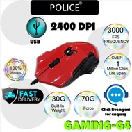 Police 6D Gaming Mouse Sanfordi G4 Wired Gaming Mouse Computer Mouse tetikus laptop DPI 2400 Gaming 