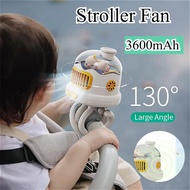 Stroller Fan Portable Clip Fan USB Rechargeable Small Fan With 3600mAh Battery Stroller Fan