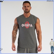 Men Summer Bodybuilding Vest Loose Gym Sleeveless Cotton Bodybuilding Tank Top