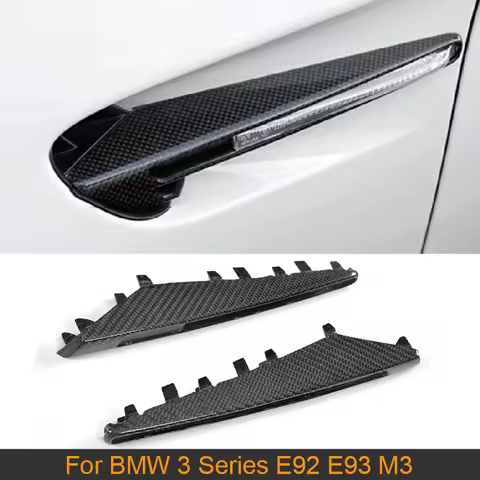 Carbon Fiber Fender Side Turn Signal Lamp Light Cover Trime for BMW 3 Series E92 E93 M3 Convertible 
