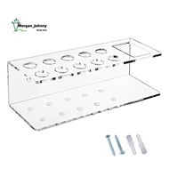 Dry Erase Marker Holder Clear Acrylic Marker Holder with Slots & Eraser Holder Pen Pencil Holder
