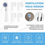6 Pack Toothbrush Heads Dustproof Cover Compatible for Oral B, Fits for Oral-B IO Series, Convenient