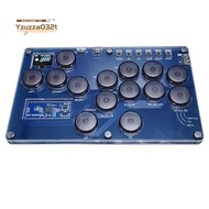 Fight Stick Game Controller Fight Stick  Joystick Hot-Swap Controller Mini  Console for PC/Switch//,