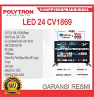 LED TV POLYTRON CINEMAX DIGITAL TV 24 inch 32 inch DIGITAL SMART TV ANDROID MURAH