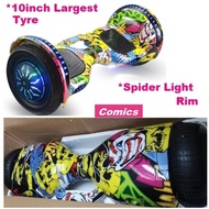 Hoverboard 10Inch Power Hoverboard Self Balancing Electric Scooter, Electric Roller Skates, Tayar Be