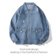 🇲🇾[Ready Stock]Men's Jeans Jaket Denim Lelaki Material High quality For Man's local seller Malaysia (B504)