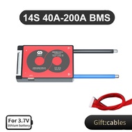 Daly 3.7V Li-ion 14S 48V BMS 40A 60A 100A 150A 200A 18650 PCM Batt Protection Board BMS PCM with Bal