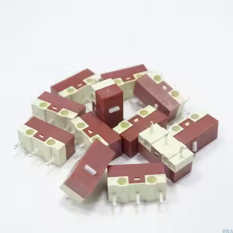 R9UA 8Pcs HUANO Original Mouse Micro Switch 3Pins 5M Clicks Mice Micro Mute Button