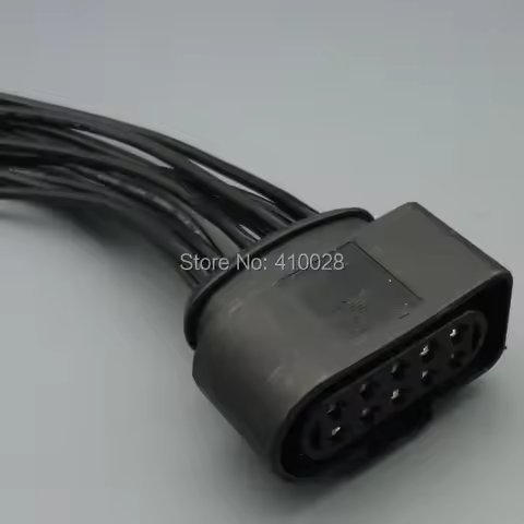 worldgolden FOR VW 1J0973735 1J0 973 735 10PIN 3.5mm HEADLIGHT ELECTRICAL PLUG RH FOR AUDI A6 C5 3.0