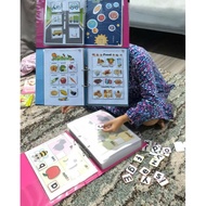 Montessori busy book 1-6 tahun activity book laminate set