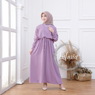 Andin Dress Crinkle Airflow Premium Dress Rompi Fashion Muslimah Terbaru Ria Ricis Dress