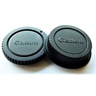 Camera Body Cap and Lens Rear Cap Cover Replacement Set for All Canon EOS EF Mount DSLR Cameras 6D Mark II 5D Mark IV EO