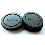 Camera Body Cap and Lens Rear Cap Cover Replacement Set for All Canon EOS EF Mount DSLR Cameras 6D M