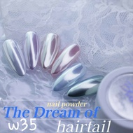 Blanc W35 Nail Polish Powder In A Jar 0.3g. Different Colors Will Give Effects. Mirror