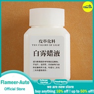 Flameer DIY White Foggy Coating Wax Nnourishing The Fibers 30ml Leather Wax Spray for Leather Craft Professionals Beginners Fitments
