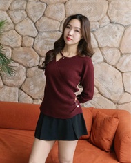 Cherberry - ELLA Wrap Knit Top - เสื้อนิตไขว้ รุ่น ELLA