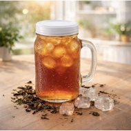 (1PCS) GLASS JAR PLUS LID GLASS JAR/ WITH LID GLASS JAR WITH LID