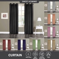 Langsir Tingkap Kain Tebal Thick Blackout Curtain Window Curtain Langsir Sliding Door Blind Curtain