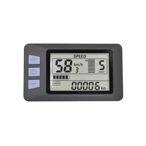 P3H LCD Display Meter Dashboard 24V 36V 48V 60V Electric Bike Meter Display Panel for Electric Scoot