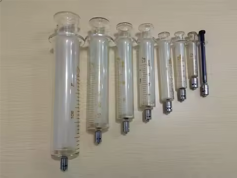 1ml 2ml 5ml 10ml 20ml 30ml 50ml 100ml Glass Syringe Luer Lock Injector Lab Glassware Recycling Sampl