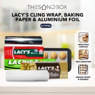 LACY’S Cling Wrap / LACY’S Baking Paper / LACY’S Aluminium Foil - CF311- CF314 AF318/315 BP300/450