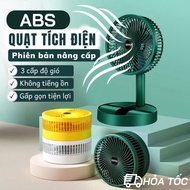 Compact Mini Rechargeable Fan (Insuper 3-Level Wind Fan Using Rechargeable Battery, Mini Desktop Fan
