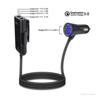 QC356 4 in 1 8A 4 Usb Ports QC 3.0 Fast Quick Charging Car charger