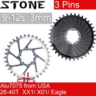 Stone Bike Chainring 3mm Offset Direct Mount 3 pins Round for Sram X9 X0 XX1 X01 26 28t 30t 32 34t 3