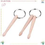 CLEVERHD Drumsticks Keychain, Metal Mini Drum Sticks Key Ring, Gift Wood Drumstick Grommets