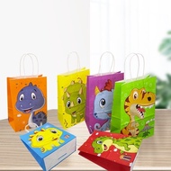 Children's Birthday Party Paper Bag Kraft Paper Bag Small Dinosaur Series Gift Bag Handbag Party Gift Bag Factory Direct Supply