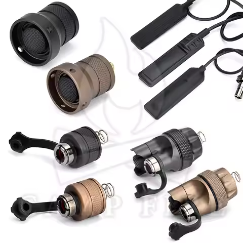 Surefire Flashlight Switch Assembly Z68 Click-Style Rear Cap Tailcap DS07 Push-button Remote Tape Sw