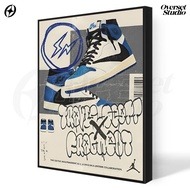 (Poster + Frameblock) Nike Travis Scott Wall Poster Aesthetic Poster Nike Room Decoration PNK02