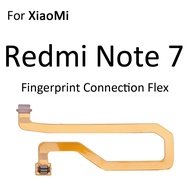 ตัวเชื่อมต่อเครื่องสแกนลายนิ้วมือสำหรับ Xiaomi Redmi 7 Note 7 Note 7 Pro เซ็นเซอร์สัมผัส ID Home Button Connection สายเคเบิลงอได้