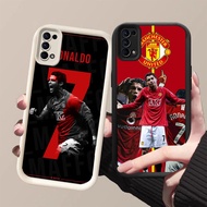 DK-85 FC Ronaldo inverted HOOK Silicone Casing black and white for OPPO Realme Reno Find Narzo N63 5