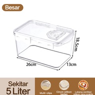 Inaso Tempat Penyimpanan Sayur/Buah/Bumbu Dapur Kontainer Makanan Kulkas Food Container Plastik HLB4