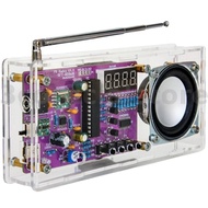 DIY FM Radio Electronic Radio Adjustable Frequency 87.5-108Mhz With Sspeaker Digital Display DIY Sol