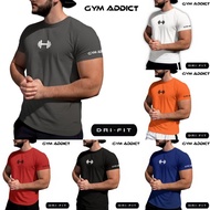 GYM FITNESS SPORTS T-SHIRT GYM ADDICT
