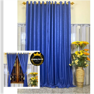 GORDEN SMOKRING 12 RING UKURAN 220 x 135 CM BISA UNTUK JENDELA DAN PINTU / GORDEN SERUT MOTIF BUNGA 