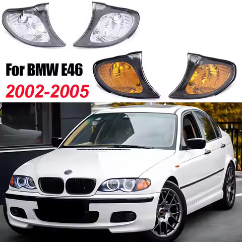 Car Turn Light Housing for BMW 3 Series E46 4-door 318i 320i 325i 330i 2002-2005 Corner Marker Parki