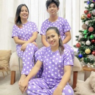 Polka Dots (Restock Dec 11, 2025) - Family Set Terno Tshirt and Pajamas - Up to 6XL