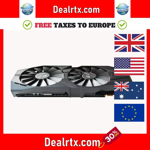 2024 Graphics Card GTX 1080 8GB 8Pin Placa De Video Gaming GPU GDDR5X 256bit PCI Express 3.0×16 GeFo