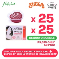 Natasha NEGOSYO BUNDLE Sutla virginity Soap, Geisha White 2in1 Classic, Geisha White 2in1 Intense