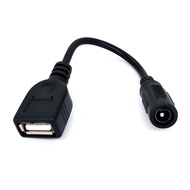5.5mm x 2.1mm Female To Usb Female / 5521 To USB DC Power Cable