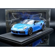 [MASH] GT SPirit 1/18 Porsche 992 Turbo S Cabriolet Blue GT441