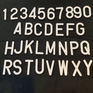 （clear stock）W01 nombor plate kereta 2D 7mm /2D car number plate