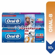 Oral-B Kids Toothpaste 3+ Years / Junior 6+ Years / Children Fluoride Cavity Protection, 92g